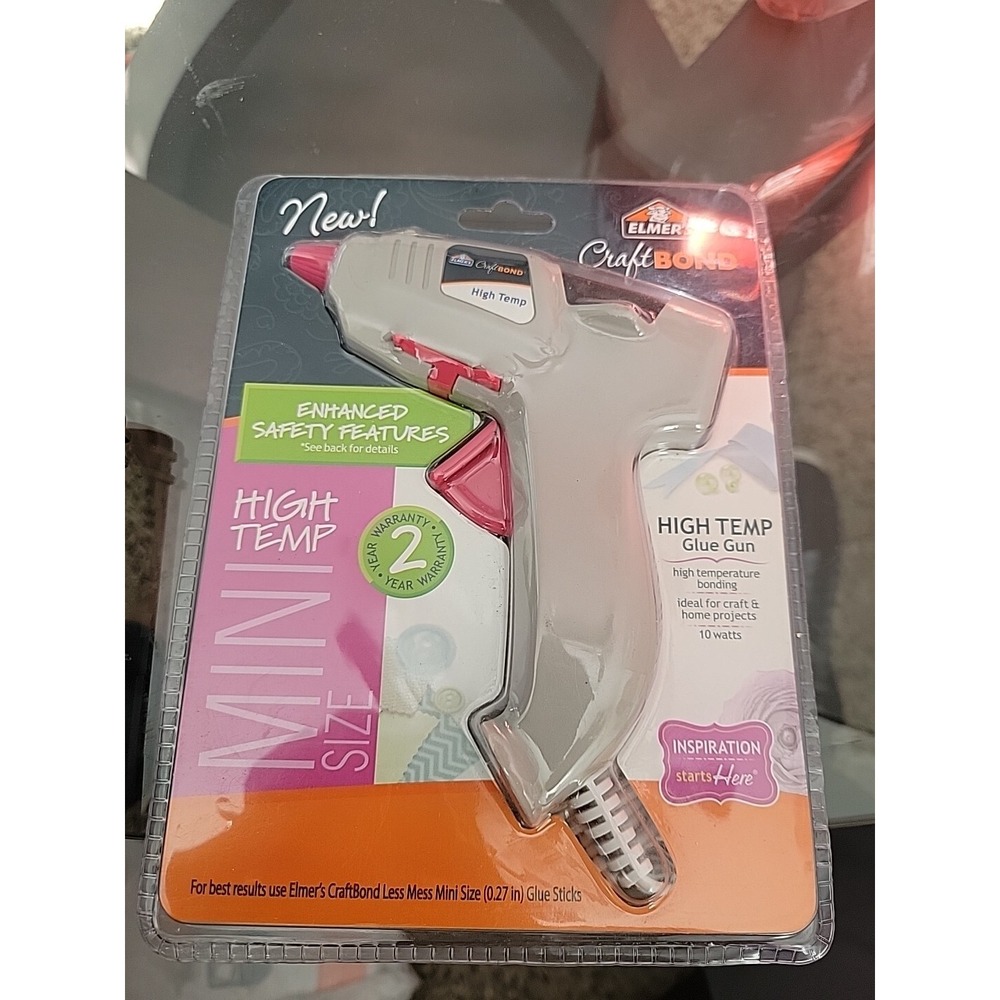 Elmer's Craft Bond Mini Size High Temp Glue Gun Enhanced Safety Features NEW‎